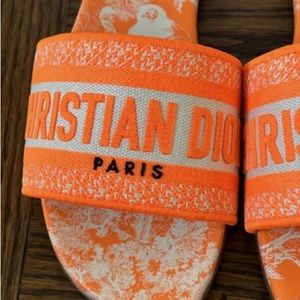 Orange Christian Dior Sandals